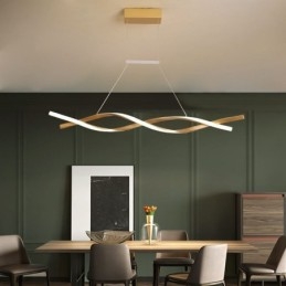 Lampada a sospensione LED moderna Twist, 30W, 2400 lm, 97x12 cm, cavo 150 cm, dimmerabile 3000-6000K