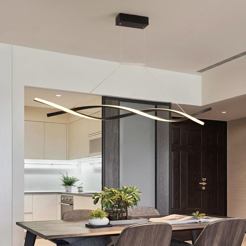 Lampada a sospensione LED moderna Twist, 30W, 2400 lm, 97x12 cm, cavo 150 cm, dimmerabile 3000-6000K
