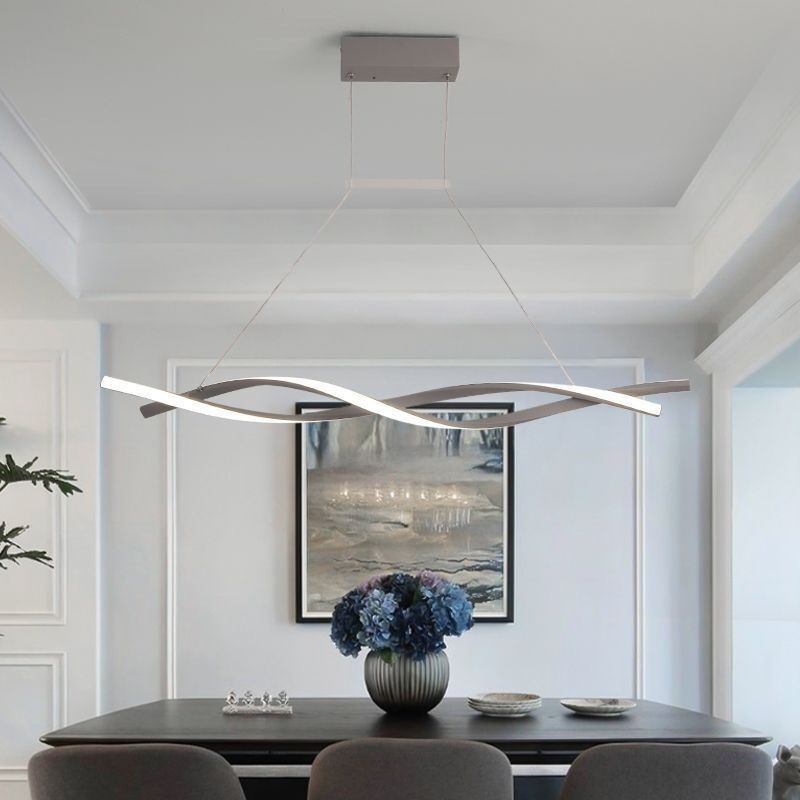 Lampada a sospensione LED moderna Twist, 30W, 2400 lm, 97x12 cm, cavo 150 cm, dimmerabile 3000-6000K