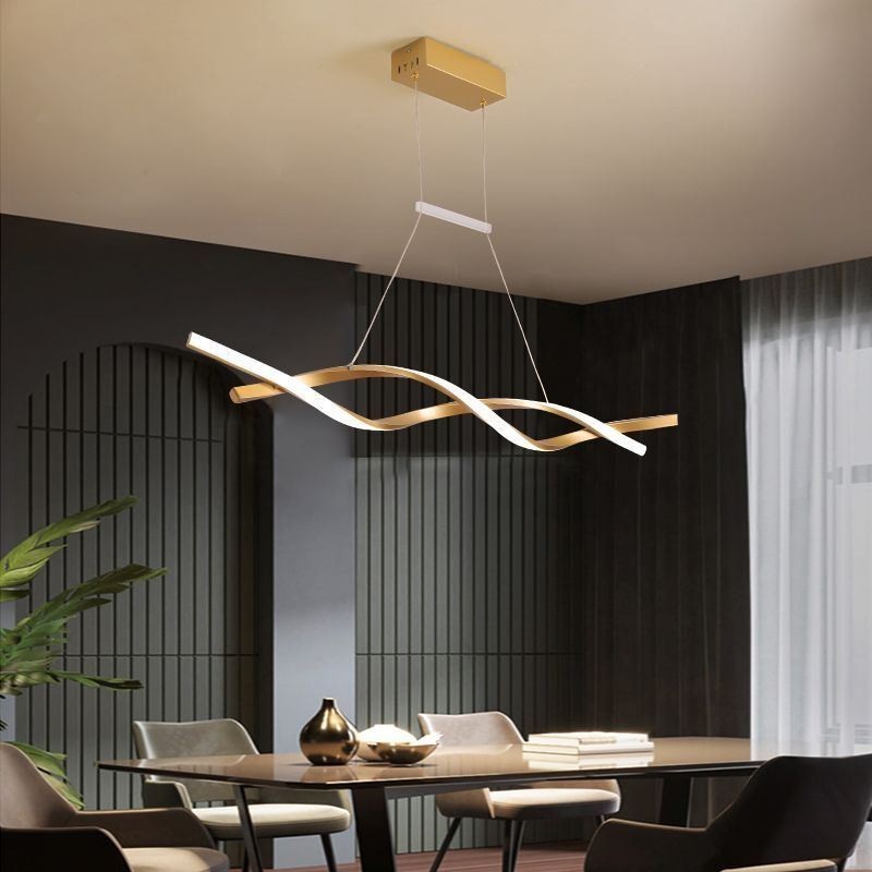 Lampada a sospensione LED moderna Twist, 30W, 2400 lm, 97x12 cm, cavo 150 cm, dimmerabile 3000-6000K