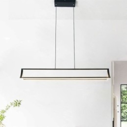 Lampada a sospensione LED moderna a forma di libro per soggiorno e studio