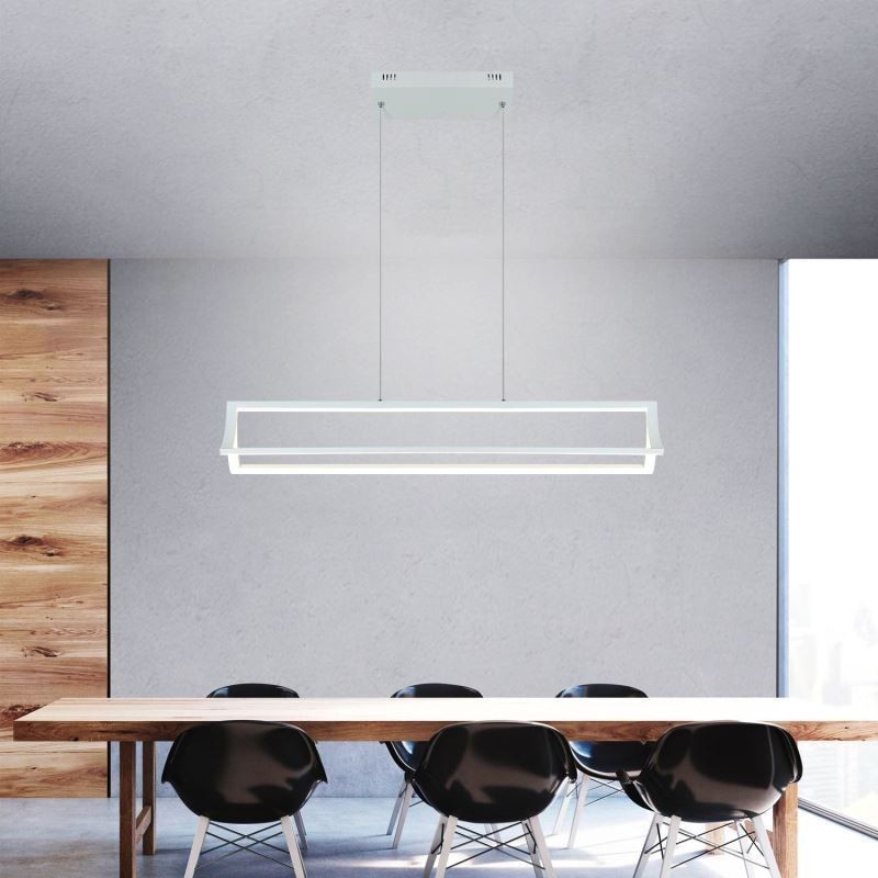 Lampada a sospensione LED moderna a forma di libro per soggiorno e studio