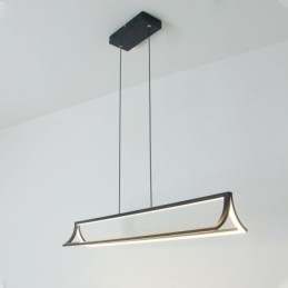 Lampada a sospensione LED moderna a forma di libro per soggiorno e studio