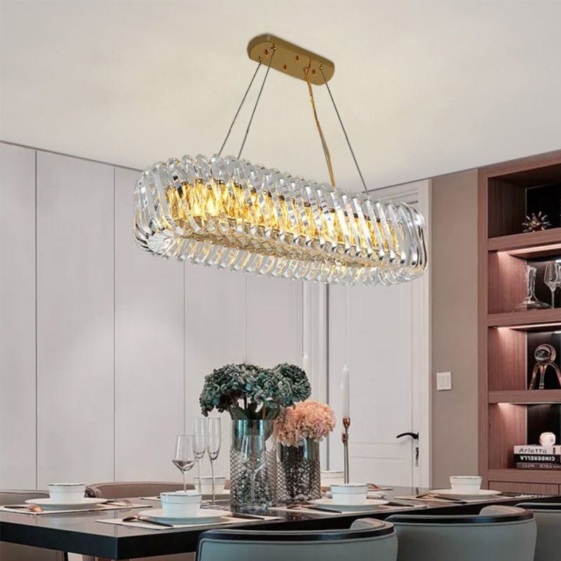 Lampadario a sospensione europeo in vetro, 8 luci, attacco E12/E14, cavo regolabile 100 cm