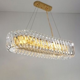 Lampadario a sospensione europeo in vetro, 8 luci, attacco E12/E14, cavo regolabile 100 cm