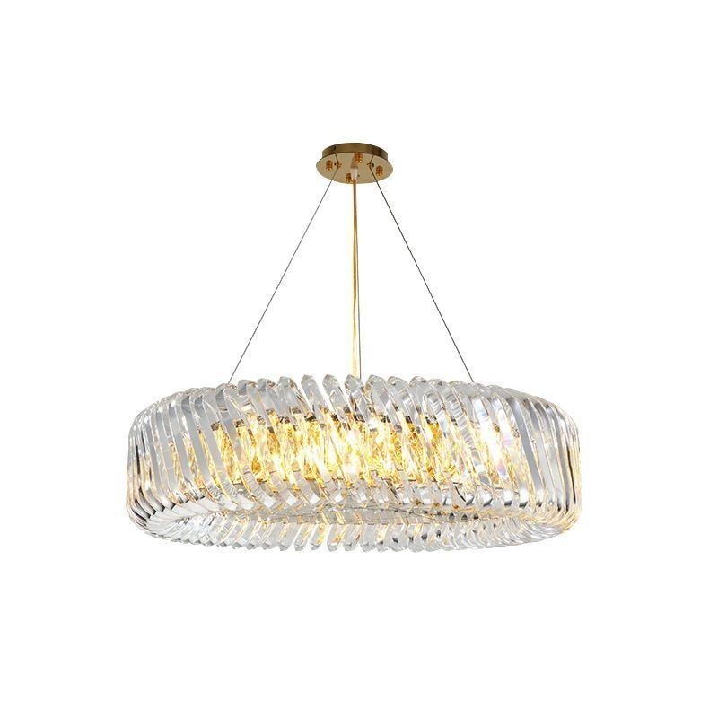 Lampada a sospensione rotonda in vetro stile europeo E12/E14 8/10/12 luci