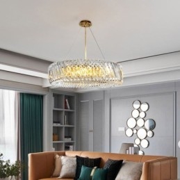Lampada a sospensione rotonda in vetro stile europeo E12/E14 8/10/12 luci