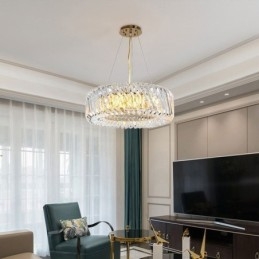 Lampada a sospensione rotonda in vetro stile europeo E12/E14 8/10/12 luci