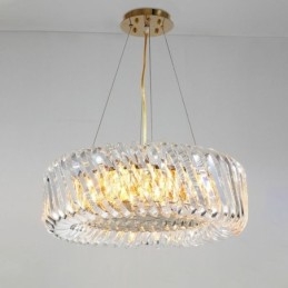 Lampada a sospensione rotonda in vetro stile europeo E12/E14 8/10/12 luci