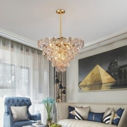 Lampadario a sospensione moderno a cono in vetro europeo