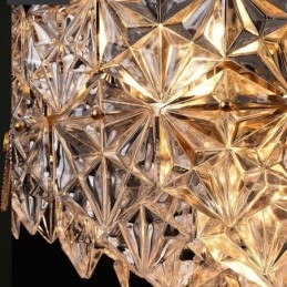 Lampadario a sospensione moderno a cono in vetro europeo