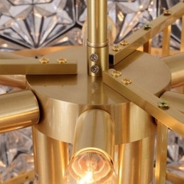 Lampadario a sospensione moderno a cono in vetro europeo