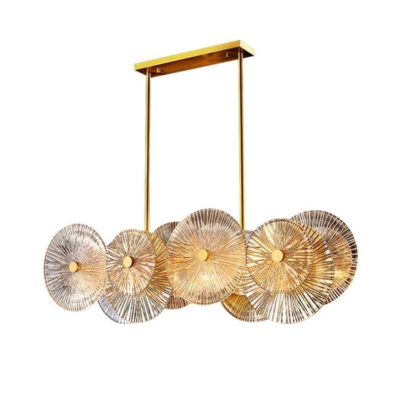 Lampadario a sospensione moderno in vetro effetto fuochi d'artificio 12 luci E12/E14