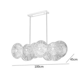 Lampadario a sospensione moderno in vetro effetto fuochi d'artificio 12 luci E12/E14