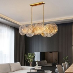 Lampadario a sospensione moderno in vetro effetto fuochi d'artificio 12 luci E12/E14
