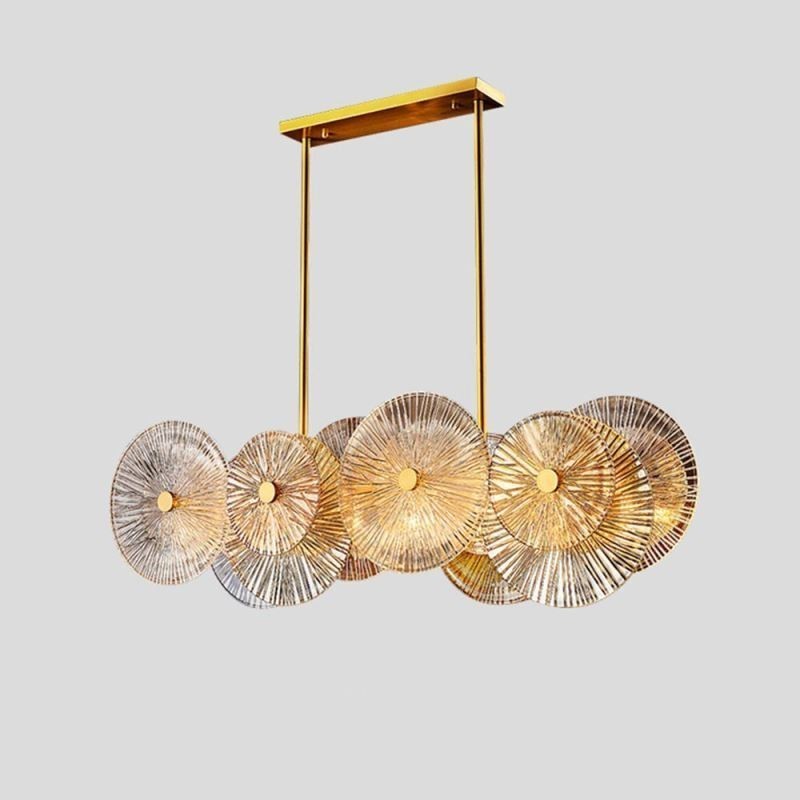 Lampadario a sospensione moderno in vetro effetto fuochi d'artificio 12 luci E12/E14