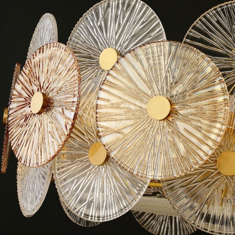 Lampadario a sospensione moderno in vetro effetto fuochi d'artificio 12 luci E12/E14