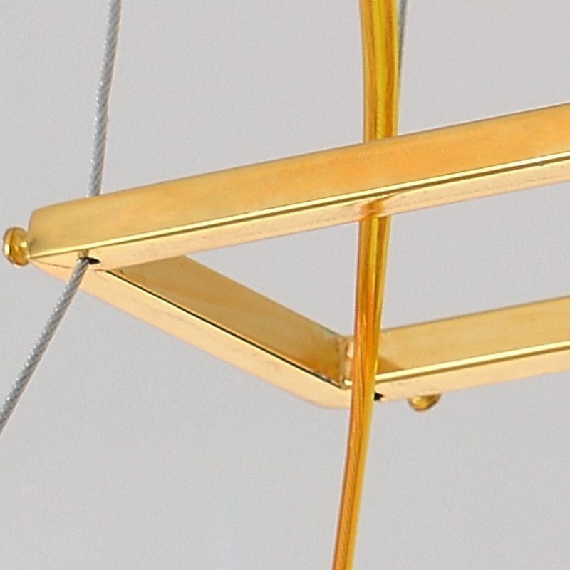 Lampada a sospensione a foglia d'acero in vetro, 8 luci, E12/E14, cavo 120 cm