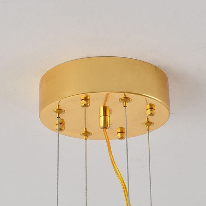 Lampadario a sospensione a foglia d'acero in vetro stile europeo