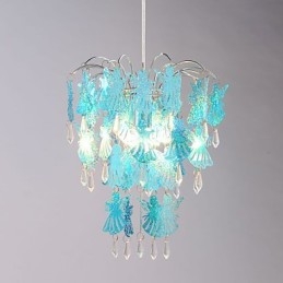 Lampadario moderno angelo blu stile IKEA Droplight