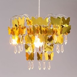 Lampadario a farfalla moderno dorato Sroplight