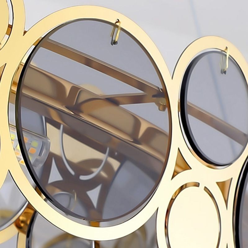 Lampadario sospeso in vetro stile europeo 8 luci E12/E14