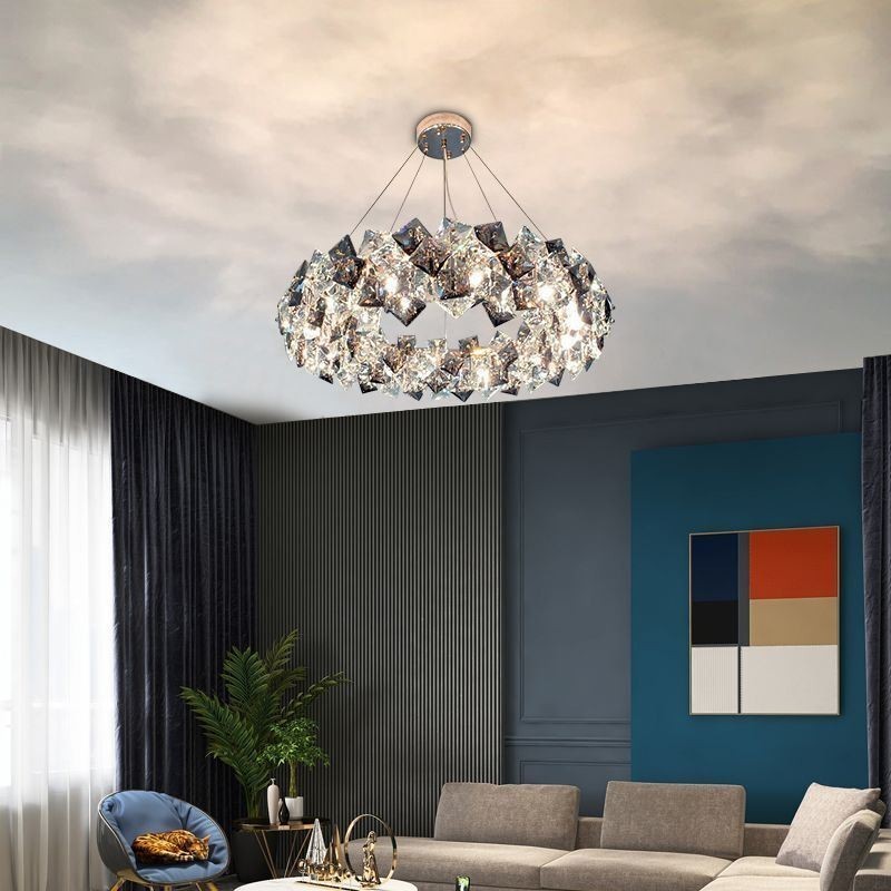Lampadario moderno minimalista in vetro per soggiorno
