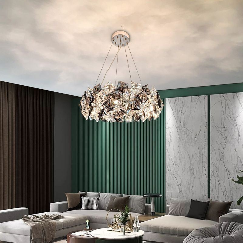 Lampadario moderno minimalista in vetro per soggiorno