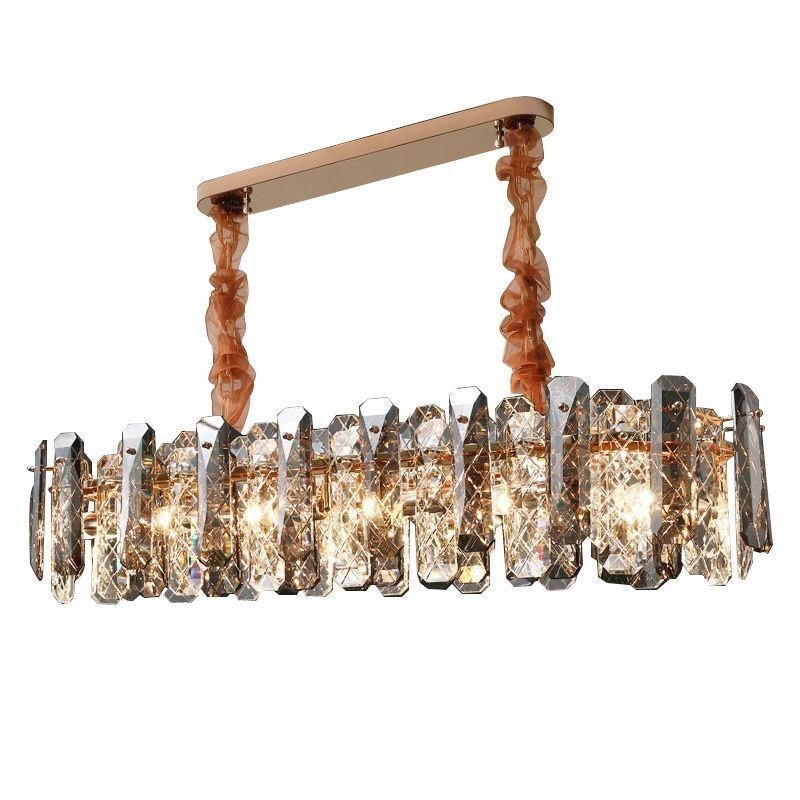 Lampada a sospensione in vetro di lusso, stile europeo, 8/12 luci E12/E14