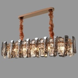 Lampada a sospensione in vetro di lusso, stile europeo, 8/12 luci E12/E14