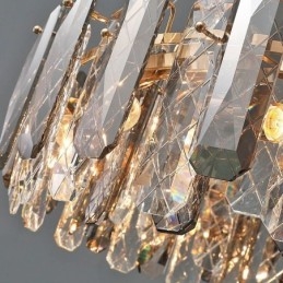 Lampada a sospensione in vetro di lusso, stile europeo, 8/12 luci E12/E14