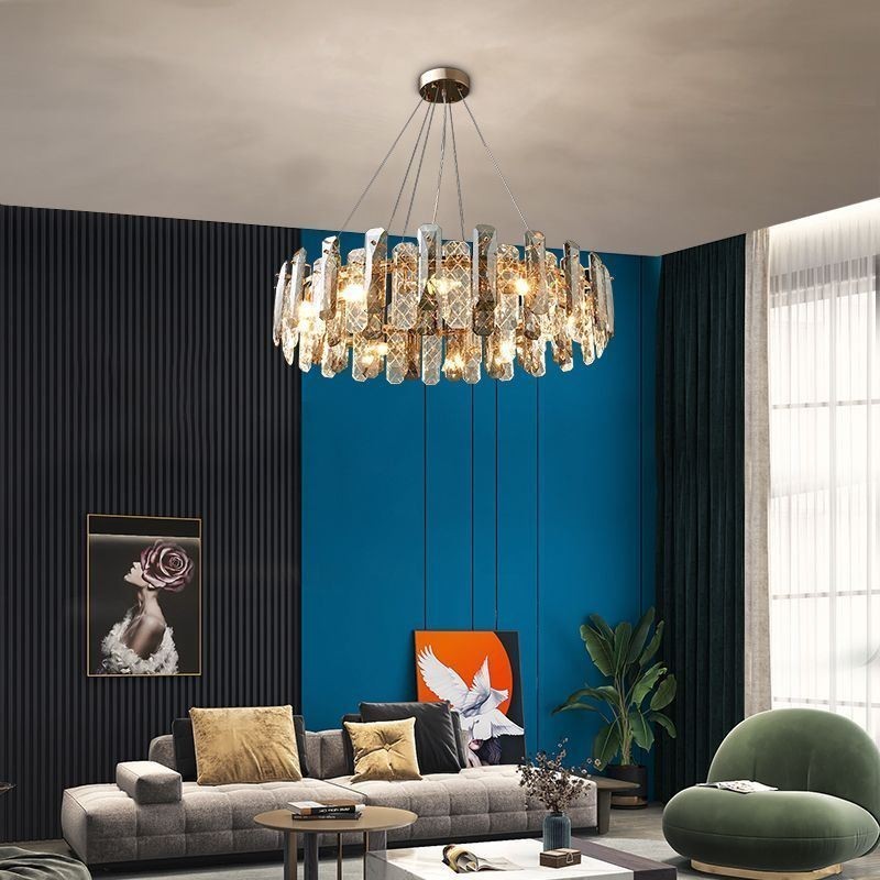 Lampada a sospensione in vetro stile europeo con 4/6/12/14 luci E12/E14