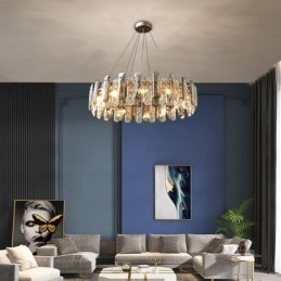 Lampada a sospensione in vetro stile europeo con 4/6/12/14 luci E12/E14