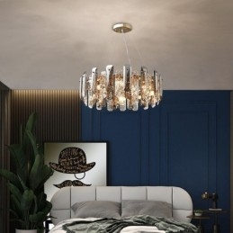 Lampada a sospensione in vetro stile europeo con 4/6/12/14 luci E12/E14
