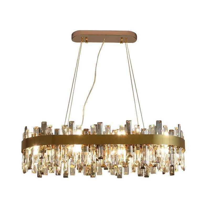 Lampadario a sospensione postmoderno in vetro, 16 luci, attacco E12/E14, 90x40x24 cm