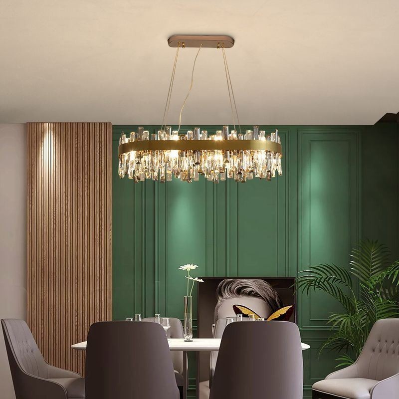 Lampadario a sospensione postmoderno in vetro, 16 luci, attacco E12/E14, 90x40x24 cm