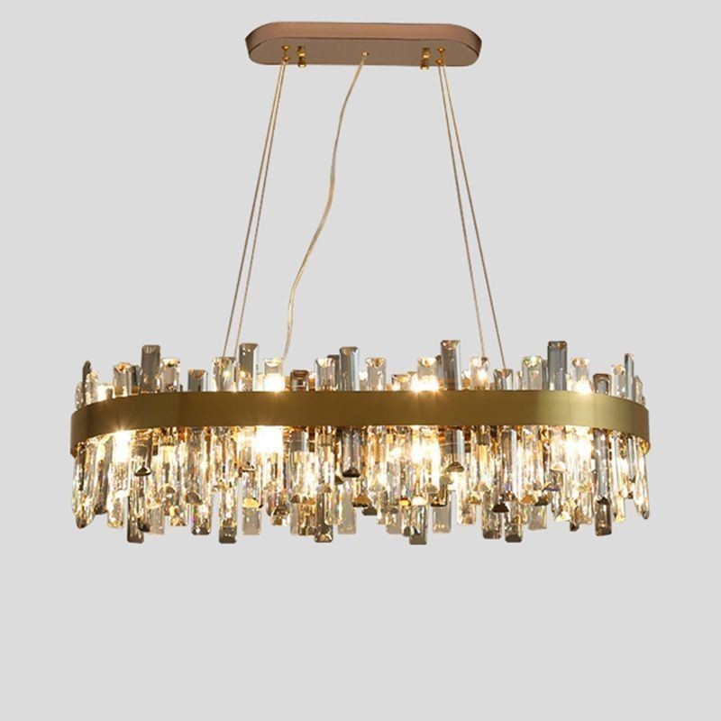 Lampadario a sospensione postmoderno in vetro, 16 luci, attacco E12/E14, 90x40x24 cm