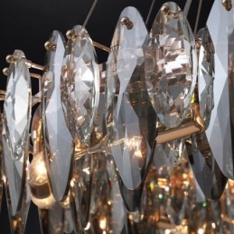 Lampada a sospensione postmoderna di lusso in vetro tagliato E12/E14 6/8/12/16 luci