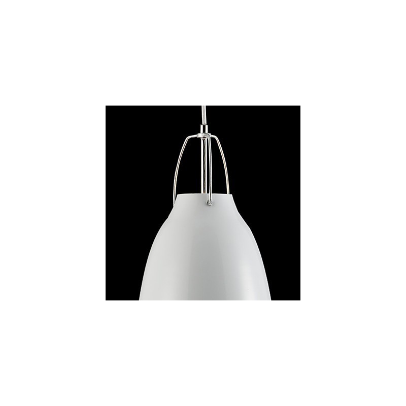 Lampada a sospensione classica in metallo a 1 luce, finitura galvanizzata, E26/E27