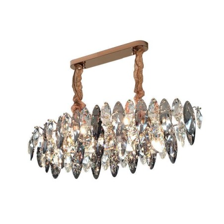 Lampadario a sospensione in vetro stile europeo 10 luci E12/E14