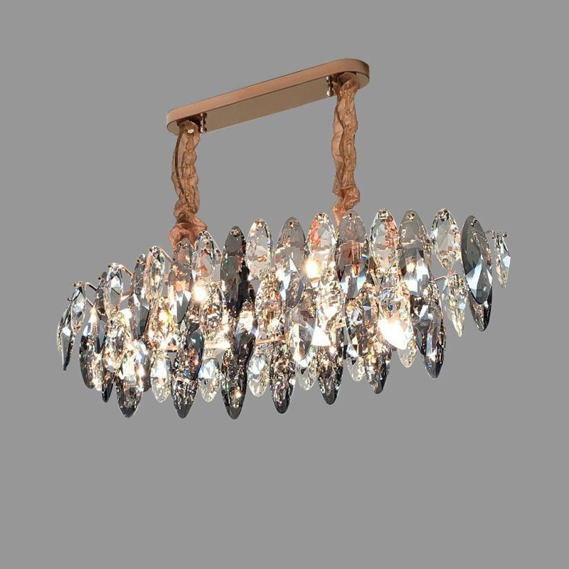 Lampadario a sospensione in vetro stile europeo 10 luci E12/E14