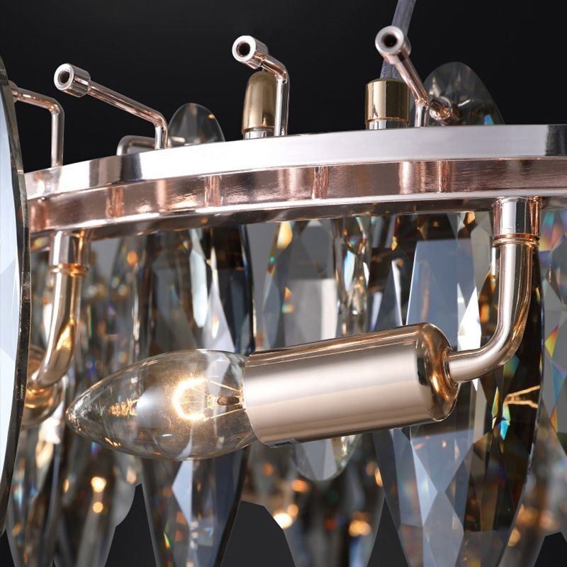 Lampadario a sospensione in vetro stile europeo 10 luci E12/E14