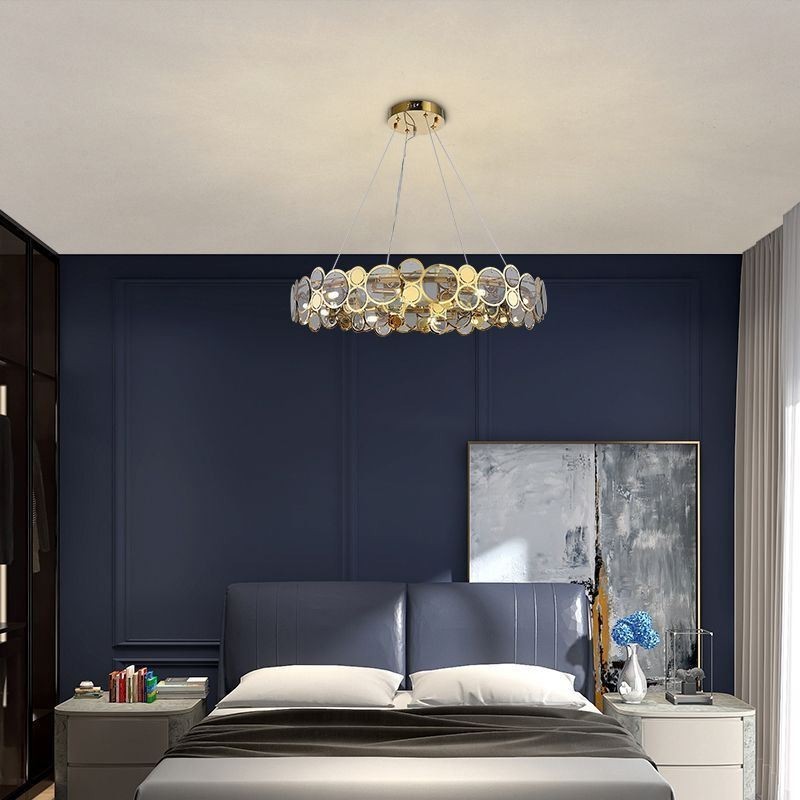 Lampadario a sospensione in vetro stile europeo creativo
