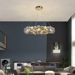 Lampadario a sospensione in vetro stile europeo creativo