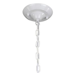 Lampadario mini in vetro stile country bianco e blu