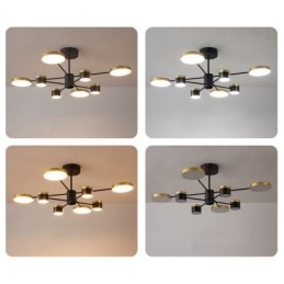 Lampadario a sospensione LED con proiezione di stelle, 6/8 luci