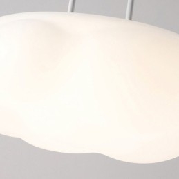 Lampada a sospensione LED a nuvola bianca, creativa, 12W/36W, 31x22 cm / 54x36 cm