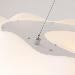 Lampada a sospensione LED a forma di zucca, moderna, cavo regolabile, 30x15 cm / 45x19 cm