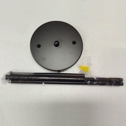 Lampadario a sospensione moderno in metallo con bolle di vetro trasparente