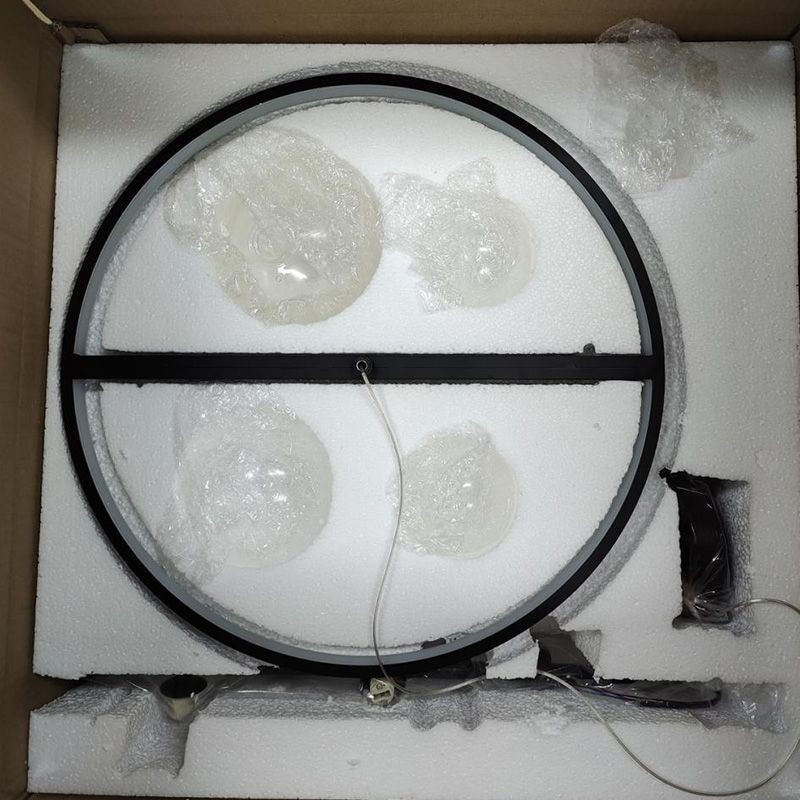 Lampadario a sospensione moderno nordico in vetro effetto bolle, 6 luci G9+LED